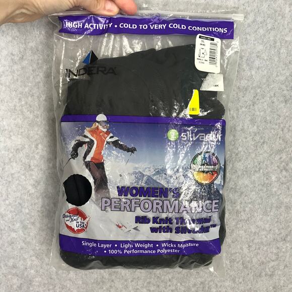 Indera Thermal Top XXL Ribbed Knit Silvadur Base Layers Wicking Soft Ski Snow - Picture 2 of 7